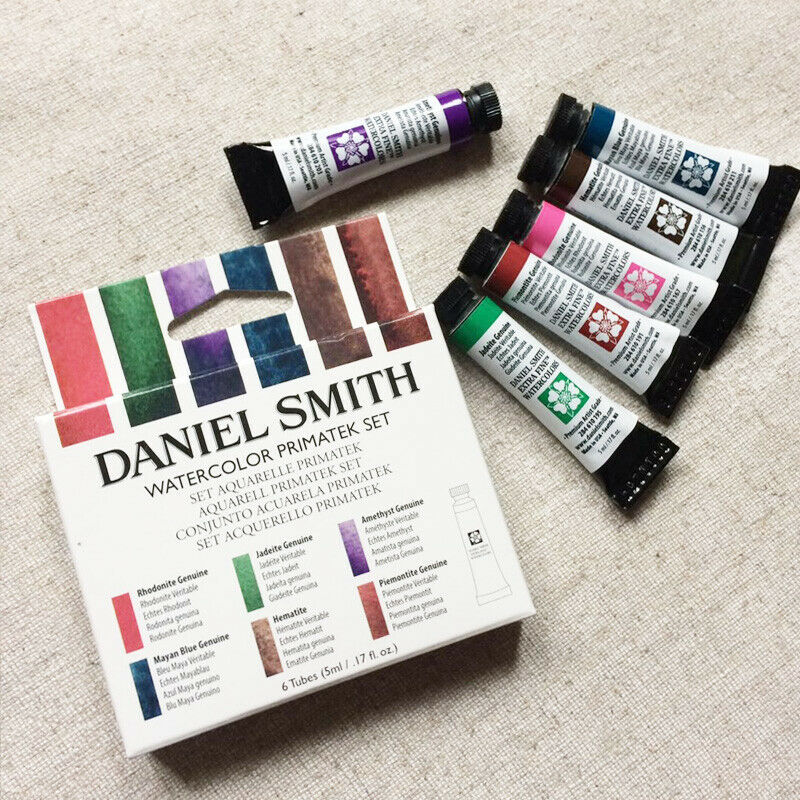 Daniel Smith 285610006 Extra Fine Primatek Introductory Watercolor, 6  Tubes, 5ml - Art By Masters